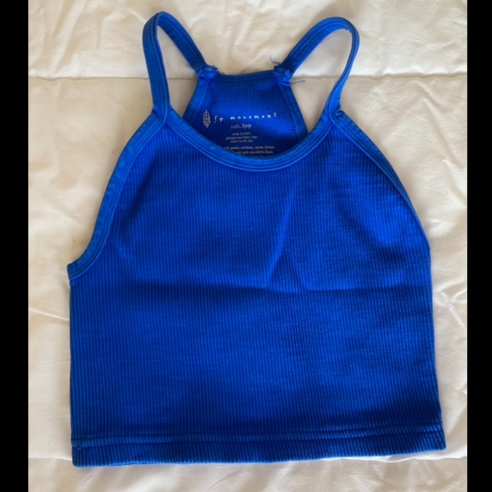 nwot free people happiness runs crop tank